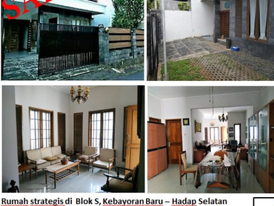 Turun harga, Rumah Strategis di Blok S - Kebayoran Baru - Jakarta Selatan