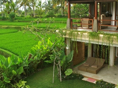 Villa Complex (4 Villas) with Stunning Views of the Rice Fields for Sale 5 minutes from Ubud Center