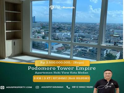 Dijual Apartemen Hoki Podomoro Tower Empire Lantai 16 View Kota Medan