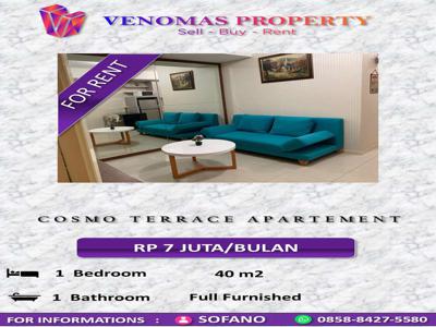 Disewakan Apartement Cosmo Terrace 1BR Fully Furnished High Floor