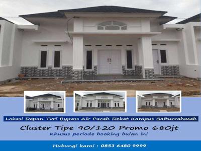 Rumah Dijual 3 Kamar Mewah 690 Jutaan Di Air Pacah Bypass Padang