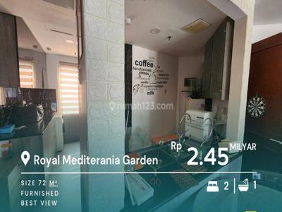 Dijual Apartemen Royal Mediterania Tower Lavender 2+1br Private Lif