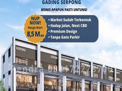 Dijual Ruko Hadap Jalan Utama Gading Serpong, Menteng Studio Loft