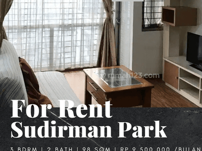 Disewakan Apartement Sudirman Park 3br Furnished Bagus High Floor