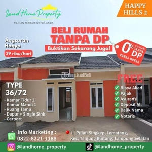 Dijual Perumahan Subsidi di Happy Hills 2 Type 36/72 - Lampung Selatan