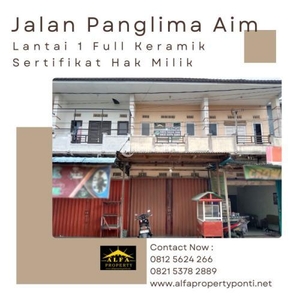 Dijual Ruko Jalan Panglima Aim Legalitas SHM 2KM - Pontianak