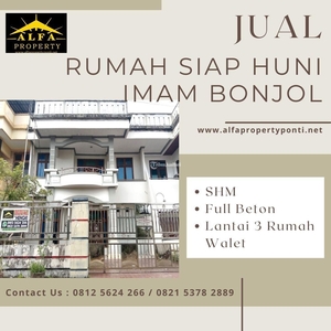 Dijual Rumah 2 Lantai 4KT 4KM Jalan Imam Bonjol - Kota Pontianak