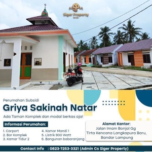 Dijual Rumah di Natar Bangunan Single Nih Angsuran Terjangkau - Bandar Lampung