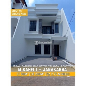 Dijual Rumah Modern Minimalis 2,5 Lantai Plus Rooftop Jagakarsa - Jakarta Selatan