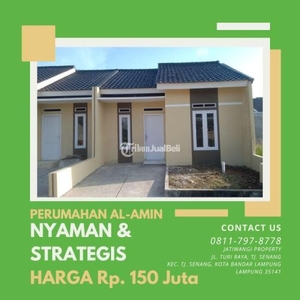 Dijual Rumah Nyaman Lokasi Strategis 36/72 Tanpa DP Bisa Boking Unit - Bandar Lampung
