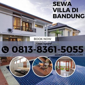 Disewakan Villa Syariah Dago Murah, 4 Kamar Ada Private Swimming Pool - Bandung