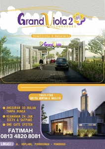 Jual Rumah Baru Syariah Di Perumahan Grand Viola Townhouse Dengan Konsep Scandinavia - Ponorogo