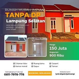 Jual Rumah Murah Impian Tanpa DP Di Natar Lampung Selatan - Bandar Lampung