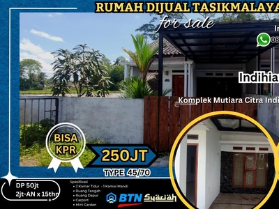 Jual Rumah Type 42 Luas Tanah 70 Baru Pagar Besi - Tasikmalaya