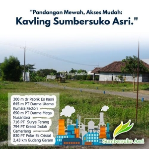 Jual Tanah Kavling Villa Sumbersuko Asri dekat Kawasan Industri Pandangan Mewah, Akses Mudah - Pasuruan