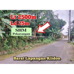 Jual Tanah Utara Jalan Besi Jangkang Barat Lapangan Klidon Pppg Kesenian Timur Kampus UII Terpadu Jl Kaliurang - Sleman