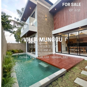 Jual Villa Mewah Baru Luas 210/200 dekat Tanah Lot - Tabanan