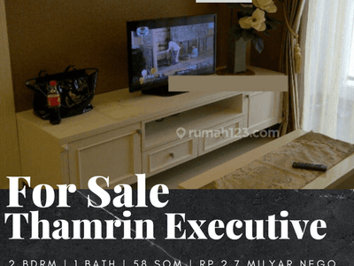 Dijual Apartement Thamrin Executive Residence 2br Full Furnished