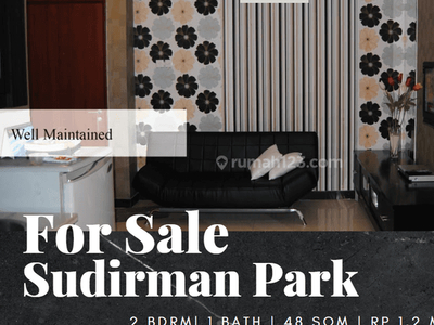 Dijual Apartment Sudirman Park 2br Full Furnished Lantai Sedang
