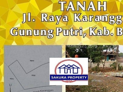 Jual Tanah Lega Posisi Nyaman Strategis Lt 878 Jl. Raya Karanggan