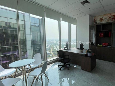 Office Space di Gold Coast,pik,luas 170 M,furnished,harga 860 Jt Thn