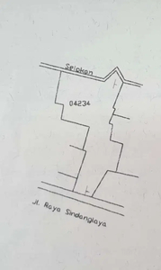 dijual turun harga bangunan hitung tanah di mainroad ujung berung