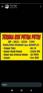 TERIMA KOS PUTRA / PUTRI