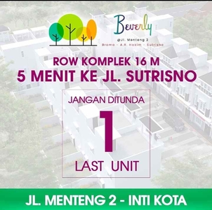 Jual Rumah Baru Murah Komplek Beverly Jalan Menteng 2 - Denai Medan