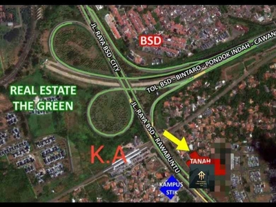 Tanah Lahan Kavling Harga Bawah Pasar Strategis Komersil Bsd Tangsel