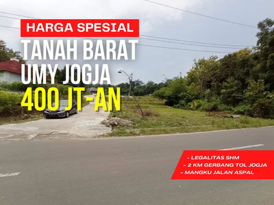 Tanah Murah Dekat UMY, Cocok Bangun Kost