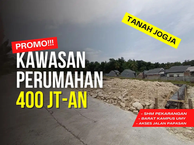 Tanah Murah Dekat UMY Yogyakarta, Siap Bangun