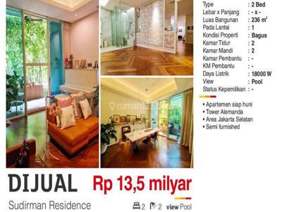 Dijual Cepat Lal Apartment Mewah di Sudirman Residence Jl Setiabudi,jakarta Selatan