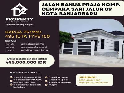 Dijual rumah murah type 100 harga 495 Jt Khusus cash keras/bertahap)