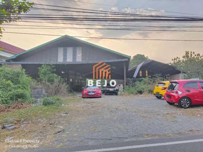 Disewakan Lahan bonus Bangunan Gudang tepi Ringroad akses Kontainer