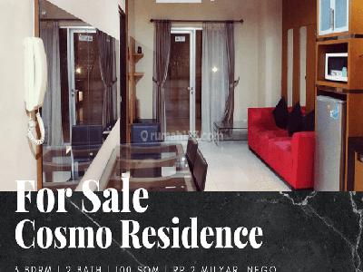Jual Apartemen Cosmo Residence 3 Bedroom Full Furnished Lantai Fasilitas