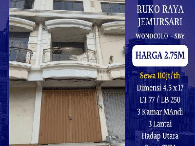Ruko Siap Huni Raya Jemursari Wonocolo Surabaya Timur Dkt Tenggilis Rungkut Nginden