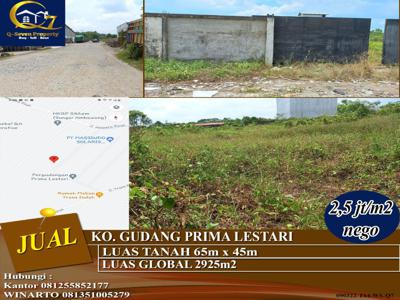 Tanah Luas Jl. Trans Kalimantan, Ko. Gudang Prima Lestari, Pontianak