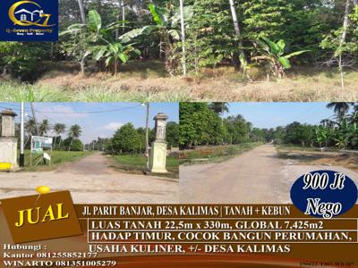 Tanah Strategis Jl. Parit Banjar, Desa Kalimas, Pontianak