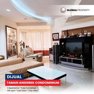 Dijual Apartemen Taman Anggrek Condominium Low Floor 3 Bedrooms Fully Furnished - Jakarta Barat