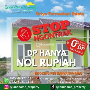 Dijual Perumahan Subsidi Griya Permadani Estate Type 36/84 - Lampung Selatan