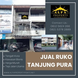 Dijual Ruko Jalan Tanjungpura 3 Lantai LT4X20m PLN 2200W - Kota Pontianak