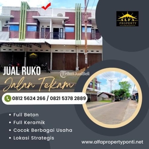 Dijual Ruko Jalan Tekam Kota 2KT 2KM Full Keramik - Pontianak