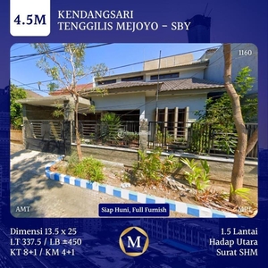 Dijual Rumah 1.5 Lantai Kendangsari 4.5M SHM Siap Huni Full Furnish - Surabaya