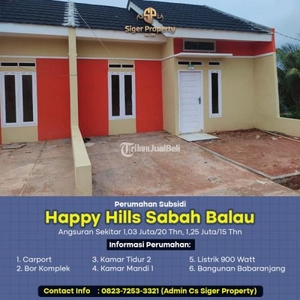 Dijual Rumah di Happy Hills 2 Gunung Langgar Sabahbalau Tanjung Bintang - Bandar Lampung