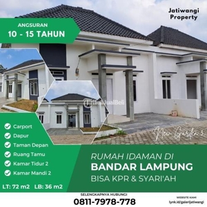 Dijual Rumah LT 80m2 LB 45m2 Perumahan Murah - Bandar Lampung