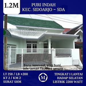 Dijual Rumah LT258 LB200 2KT 2KM Legalitas SHM Siap Huni Harga Terjangkau - Sidoarjo