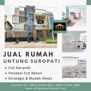 Jual Rumah 2,5 Lantai SHM Baru di Jalan Untung Suropati - Pontianak