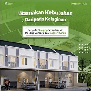 Jual Rumah Baru 3KT 2KM Naufal Regency Tengah Kota Desain Eropa Classic - Malang