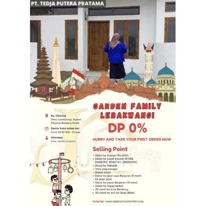 Jual Rumah Baru Dp 0% Promo Bulan Ini Angsuran Mulai dari 1,7jt - Bandung