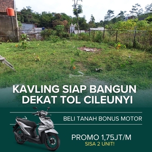Jual Tanah Kavling Cileunyi Siap Bangun Akses Masuk Mobil Dekat Kampus UNPAD ITB Jatinangor - Bandung